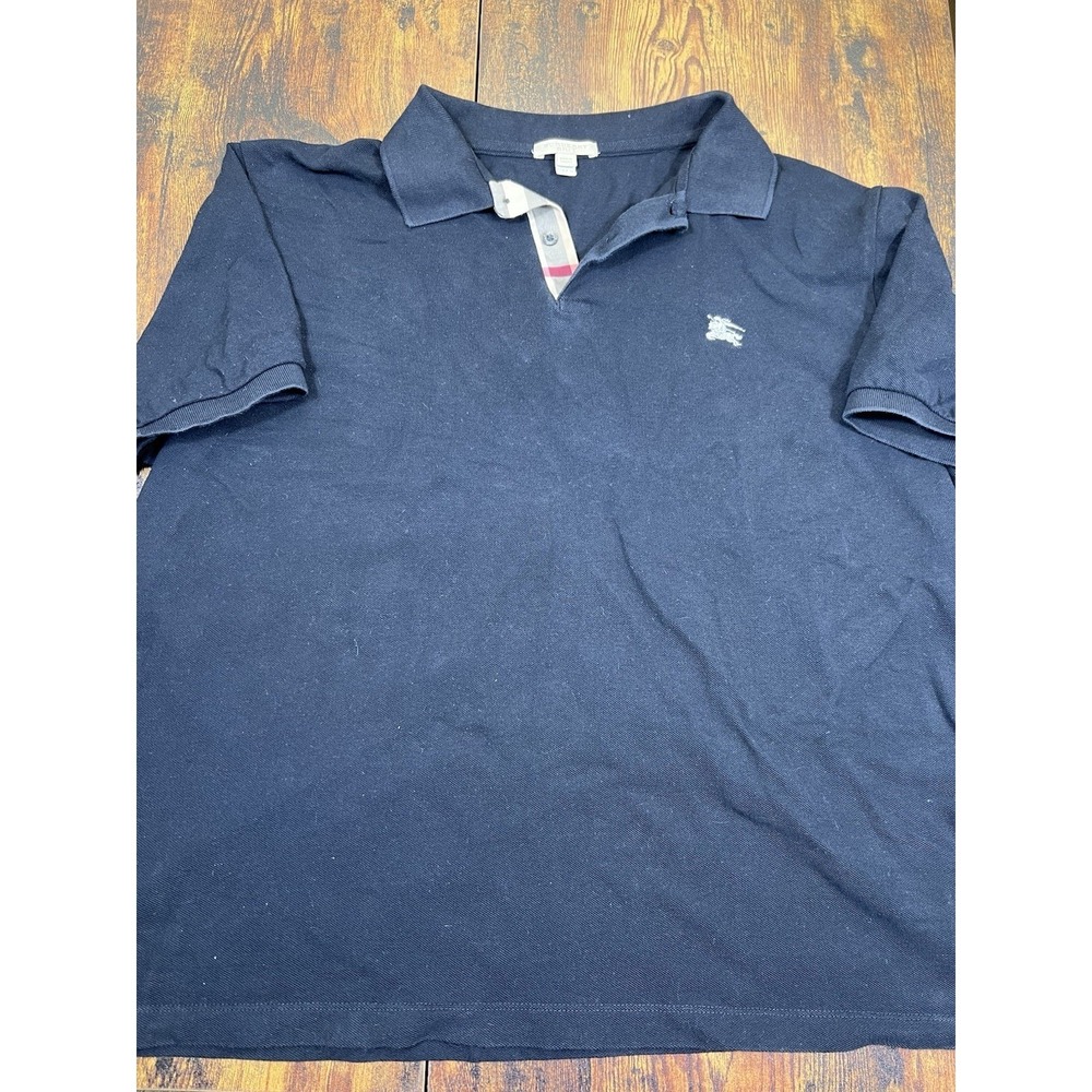Burberry London Nova Check Men's Polo Shirt - Black XX Designer Polo Runs Small